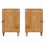 vidaXL Cabinet de salle de bain Marron clair 38 x 33.5 x 160 cm