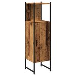 vidaXL Armoire salle de bain vieux bois 33x33x120 5 cm bois ingénierie