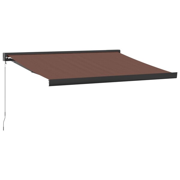vidaXL Auvent manuel rétractable marron 350x250 cm