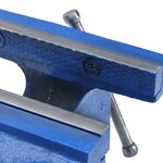 vidaXL Étau d'établi bleu 200 mm fonte