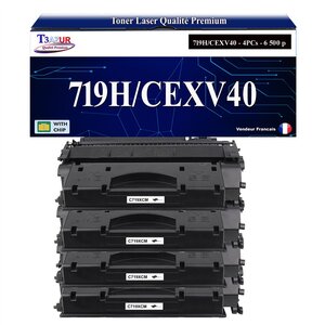 T3AZUR -4x Toners compatibles avec Canon 719H / CEXV40 pour Canon MF411DW MF416DW MF418X MF419X MF5840DN