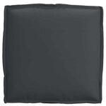 vidaXL Coussin pour assise de palette 2 Pièces Noir 40 x 40 x 8 cm