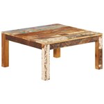 vidaXL Table basse 80x80x40 cm Bois de récupération massif
