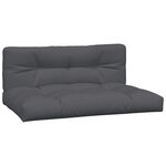 vidaXL Salon palette de jardin avec coussins 4Pièces bois d'acacia massif