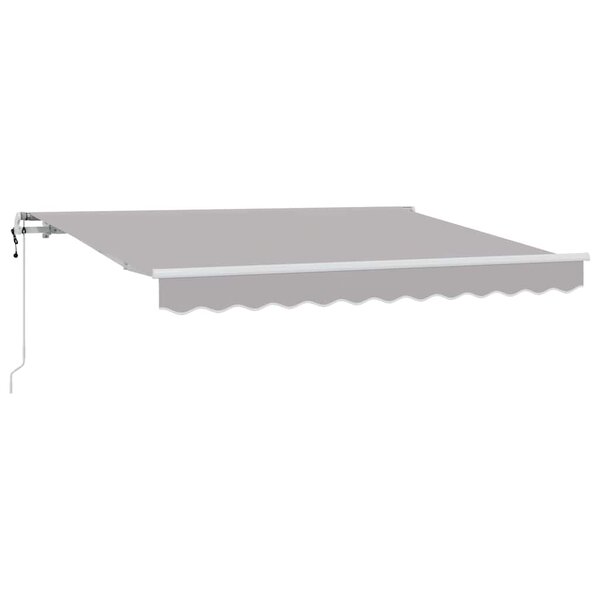 vidaXL Auvent Rétractable Gris clair 250 x 200 cm tissu
