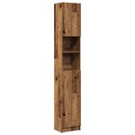 vidaXL Armoire de salle de bain vieux bois bois d'ingénierie