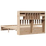 vidaXL Lit bibliothèque sans matelas 160x200 cm bois massif de pin