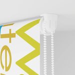 vidaXL Store enrouleur de douche 110x240 cm largeur du tissu 106 cm