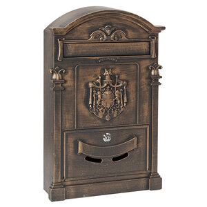 Boîte aux lettres style rétro - classique  Residencia Maxi D-2152/B  Aluminium  Bromze