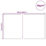 vidaXL Fleece de protection des plantes contre le gel Blanc