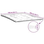 vidaXL Protège-matelas blanc 140x200 cm