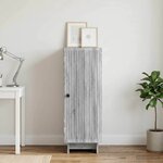 vidaXL Buffet Sonoma gris 33 x 34 5 x 90 cm Bois d'ingénierie