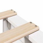 vidaXL Cadre de lit sans matelas blanc 150x200 cm bois de pin massif