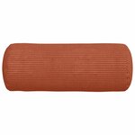 vidaXL Coussins d'accent 2 Pièces Rouge orange Ø 15 x 40 cm