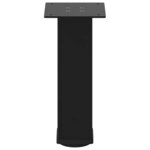 vidaXL Pieds de table basse 4 pièces Noir 30-32 cm Acier