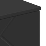 vidaXL Cabinet de salle de bain avec stockage Noir 30 x 31 5 x 61 cm