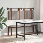 vidaXL Tête de lit suspendue Taupe PU antique