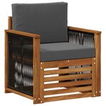 vidaXL Sofa de milieu extérieur Naturel