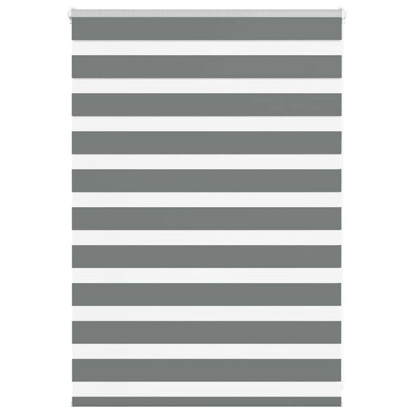 vidaXL Store zèbre gris foncé largeur du tissu 110 9 cm polyester