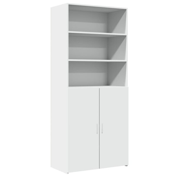 vidaXL Buffet haut blanc 80x42 5x185 cm bois d'ingénierie