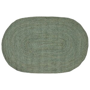 vidaXL Tapis de surface Vert olive 122 x 183 cm Jute