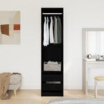 vidaXL Armoire - Chêne noir  50 x 50 x 200 cm  Fabriquée en bois