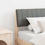 vidaXL Tête de lit capitonnée Gris foncé 100 cm Pin massif