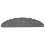 vidaXL Tapis d'escalier auto-adhésifs 30 Pièces gris 56x17x3 cm