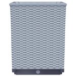 vidaXL Jardinières 2 Pièces gris clair 30x30x37 cm polypropylène