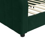 vidaXL Lit de repos sans matelas vert foncé 80x200 cm velours