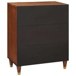 vidaXL Buffet Marron 60 x 33.5 x 75 cm bois de manguier massif
