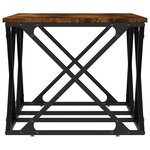 vidaXL Table basse chêne fumé 100x49x40 cm bois d'ingénierie