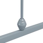 vidaXL Cadre de lit Gris Métal 90 x 200 cm