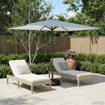 vidaXL Parasol de jardin avec base 200 x 300 cm Polyester