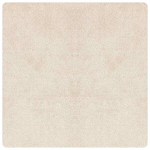 vidaXL Tapis Shaggy Anti-dérapant Crème 160 x 160 cm PP