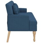 vidaXL Banc avec coussins bleu 113x64 5x75 5 cm tissu