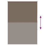 vidaXL Store enrouleur occultant café 115x130cm largeur du tissu