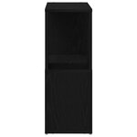 vidaXL Centre de divertissement Noir 60 x 24 x 63 cm Bois d'ingénierie