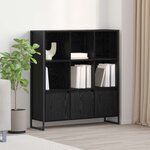 vidaXL Bibliothèque 2 Pièces Chêne noir 99 5 x 30 x 108 cm