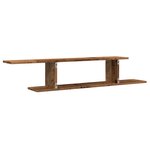vidaXL Étagère TV murale vieux bois 125x18x23 cm bois d'ingénierie