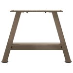 vidaXL Pieds de table basse en forme de A  2 pièces  50 x (30-31) cm  acier