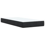 vidaXL Sommier à lattes de lit avec matelas Noir 90x200 cm Velours