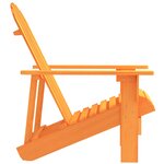 vidaXL Chaise de jardin Adirondack bois de sapin massif orange