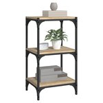 vidaXL Bibliothèque Chêne Sonoma 40x33x70 5 cm Bois d'ingénierie acier