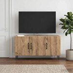 vidaXL Meuble TV 99 x 34 5 x 50 cm Chêne artisanal Bois d'ingénierie