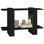 vidaXL Bibliothèque/Séparateur de pièce Noir 80x30x51 cm
