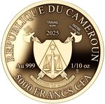 Monnaie AMENHOTEP AND NEFERTITI 1/10 Oz Or 100$ Liberia 2025 (PRÉCOMMANDE)
