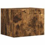 vidaXL Meuble TV mural Chêne fumé 60 x 31 x 29.5 cm Bois d'ingénierie