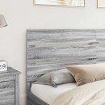 vidaXL Tête de lit Gris Sonoma 200 cm Bois d'ingénierie