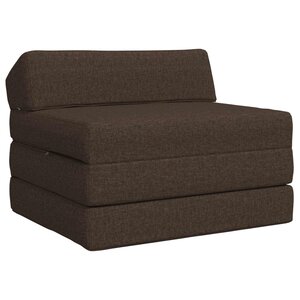 vidaXL Canapé-lit pliable Taupe 200 x 70 x 10 cm Tissu